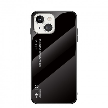 Coque iPhone 13 Verre Trempé Hello Coque iPhone 13 Verre Trempé Hello