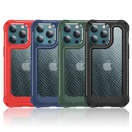 Coque iPhone 13 Transparente Texture Fibre Carbone Coque iPhone 13 Transparente Texture Fibre Carbone