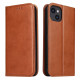 Flip Cover iPhone 13 Texture Cuir