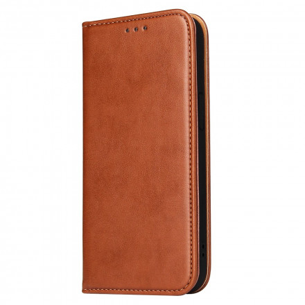 Flip Cover iPhone 13 Texture Cuir
