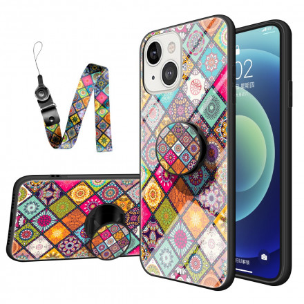 Coque iPhone 13 Support Magnétique Patchwork