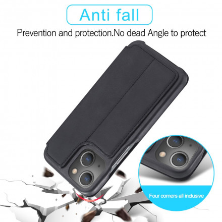 Flip Cover iPhone 13 Effet Cuir Simple LC.IMEEKE Flip Cover iPhone 13 Effet Cuir Simple LC.IMEEKE