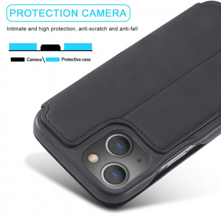 Flip Cover iPhone 13 Effet Cuir Simple LC.IMEEKE Flip Cover iPhone 13 Effet Cuir Simple LC.IMEEKE