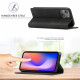 Flip Cover iPhone 13 LC.IMEEKE Effet Cuir Flip Cover iPhone 13 LC.IMEEKE Effet Cuir