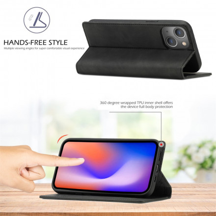 Flip Cover iPhone 13 LC.IMEEKE Effet Cuir Flip Cover iPhone 13 LC.IMEEKE Effet Cuir