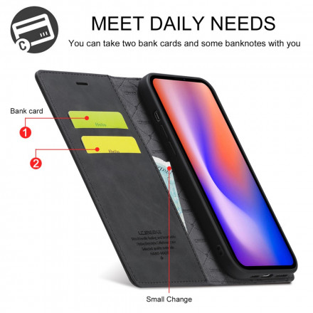 Flip Cover iPhone 13 LC.IMEEKE Effet Cuir Flip Cover iPhone 13 LC.IMEEKE Effet Cuir
