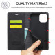 Flip Cover iPhone 13 LC.IMEEKE Effet Cuir Flip Cover iPhone 13 LC.IMEEKE Effet Cuir