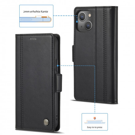 Housse iPhone 13 Double Fermoir LC.IMEEKE Housse iPhone 13 Double Fermoir LC.IMEEKE