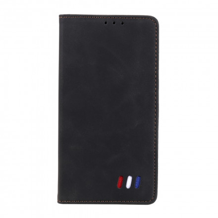 Flip Cover iPhone 13 Style Cuir Tricolore