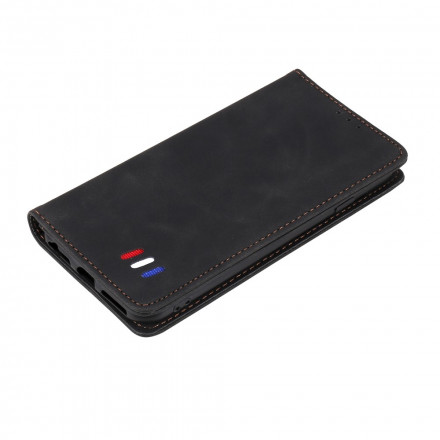 Flip Cover iPhone 13 Style Cuir Tricolore