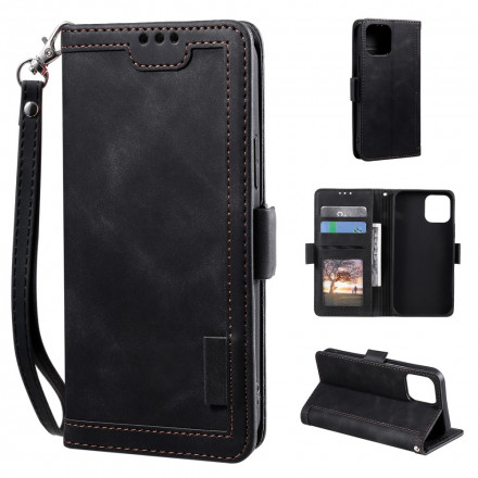 Housse iPhone 13 Simili Cuir Bicolore Contours Renforcés Housse iPhone 13 Simili Cuir Bicolore Contours Renforcés