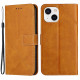 Housse iPhone 13 Style Cuir Géométrique à Lanière Housse iPhone 13 Style Cuir Géométrique à Lanière