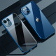 Coque iPhone 13 Transparente Rebords Style Métal SULADA