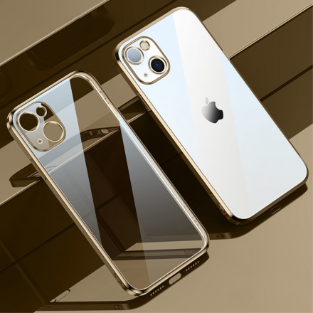 Coque iPhone 13 Transparente Rebords Style Métal SULADA Coque iPhone 13 Transparente Rebords Style Métal SULADA