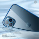 Coque iPhone 13 Transparente Rebords Style Métal SULADA Coque iPhone 13 Transparente Rebords Style Métal SULADA