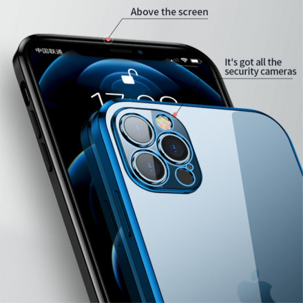 Coque iPhone 13 Transparente Rebords Style Métal SULADA