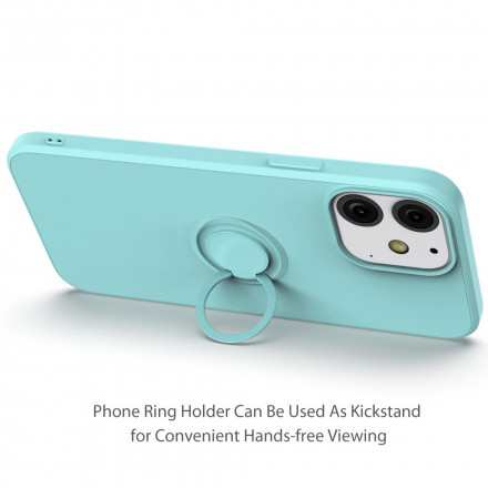 Coque iPhone 13 Silicone avec Support et Lanière Coque iPhone 13 Silicone avec Support et Lanière