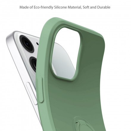 Coque iPhone 13 Silicone avec Support et Lanière