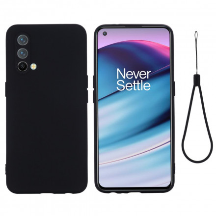 Coque OnePlus Nord CE 5G Silicone Liquide Avec Lanière Coque OnePlus Nord CE 5G Silicone Liquide Avec Lanière