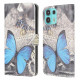 Housse Motorola Edge 20 Lite Papillon Bleu Housse Motorola Edge 20 Lite Papillon Bleu