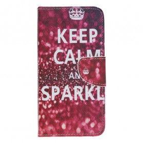 Housse Motorola Edge 20 Lite Keep Calm and Sparkle