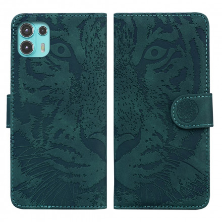 Housse Motorola Edge 20 Lite Empreinte Face de Tigre Housse Motorola Edge 20 Lite Empreinte Face de Tigre