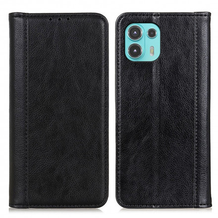 Flip Cover Motorola Edge 20 Lite Version Cuir Litchi Fendu Flip Cover Motorola Edge 20 Lite Version Cuir Litchi Fendu