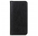 Flip Cover Motorola Edge 20 Lite Version Cuir Litchi Fendu