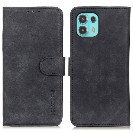 Housse Motorola Edge 20 Lite Effet Cuir Vintage KHAZNEH Housse Motorola Edge 20 Lite Effet Cuir Vintage KHAZNEH