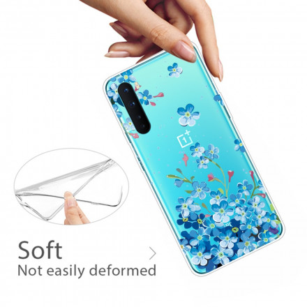 Coque OnePlus Nord Fleurs Bleues