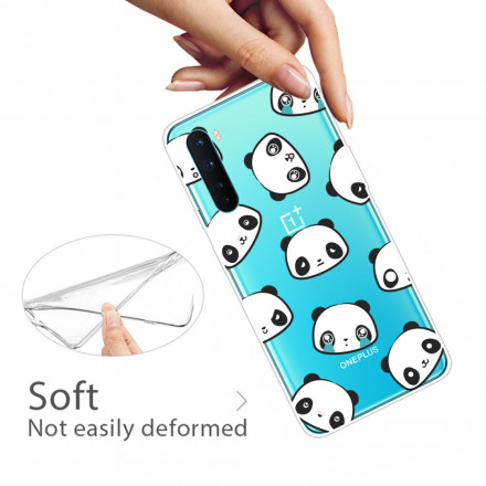 Coque OnePlus Nord Pandas Sentimentaux