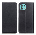 Flip Cover Motorola Edge 20 Lite Cuir Litchi Fendu Élégance