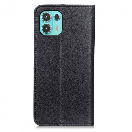Flip Cover Motorola Edge 20 Lite Cuir Litchi Fendu Élégance Flip Cover Motorola Edge 20 Lite Cuir Litchi Fendu Élégance