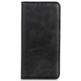 Flip Cover Motorola Edge 20 Lite Cuir Fendu Design