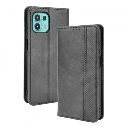 Flip Cover Motorola Edge 20 Lite Effet Cuir Vintage Stylisé Flip Cover Motorola Edge 20 Lite Effet Cuir Vintage Stylisé