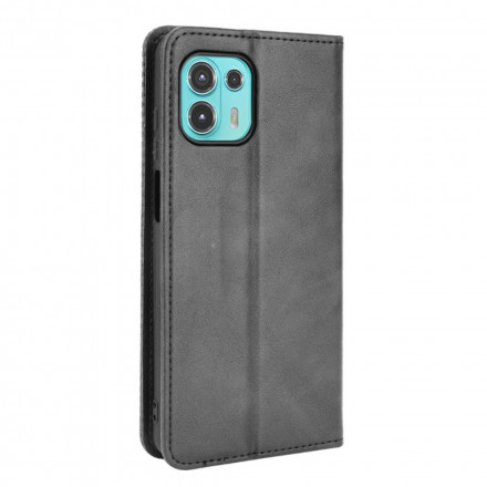Flip Cover Motorola Edge 20 Lite Effet Cuir Vintage Stylisé Flip Cover Motorola Edge 20 Lite Effet Cuir Vintage Stylisé