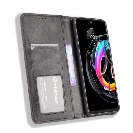 Flip Cover Motorola Edge 20 Lite Effet Cuir Vintage Stylisé Flip Cover Motorola Edge 20 Lite Effet Cuir Vintage Stylisé