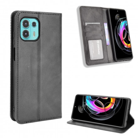 Flip Cover Motorola Edge 20 Lite Effet Cuir Vintage Stylisé Flip Cover Motorola Edge 20 Lite Effet Cuir Vintage Stylisé