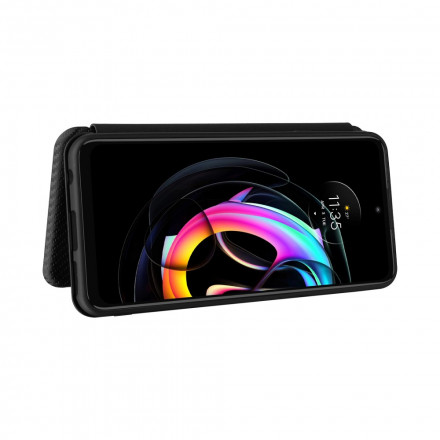 Flip Cover Motorola Edge 20 Lite Silicone Carbone Coloré Flip Cover Motorola Edge 20 Lite Silicone Carbone Coloré