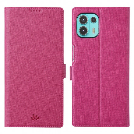 Flip Cover Motorola Edge 20 Lite Texturée VILI Flip Cover Motorola Edge 20 Lite Texturée VILI