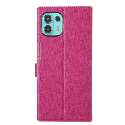 Flip Cover Motorola Edge 20 Lite Texturée VILI Flip Cover Motorola Edge 20 Lite Texturée VILI