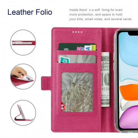 Flip Cover Motorola Edge 20 Lite Texturée VILI Flip Cover Motorola Edge 20 Lite Texturée VILI