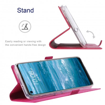 Flip Cover Motorola Edge 20 Lite Texturée VILI Flip Cover Motorola Edge 20 Lite Texturée VILI