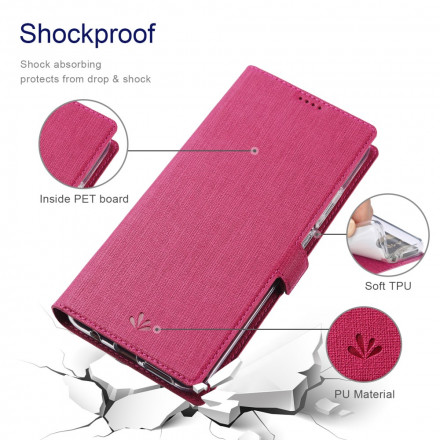 Flip Cover Motorola Edge 20 Lite Texturée VILI Flip Cover Motorola Edge 20 Lite Texturée VILI