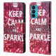 Housse Motorola Edge 20 Keep Calm and Sparkle Housse Motorola Edge 20 Keep Calm and Sparkle