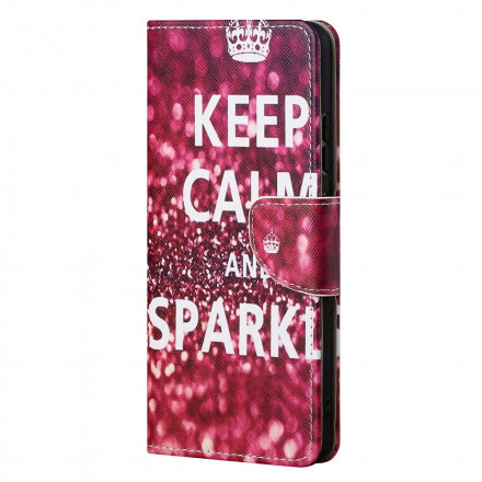 Housse Motorola Edge 20 Keep Calm and Sparkle Housse Motorola Edge 20 Keep Calm and Sparkle