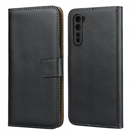 Housse OnePlus Nord Invitation Véritable Cuir Housse OnePlus Nord Invitation Véritable Cuir