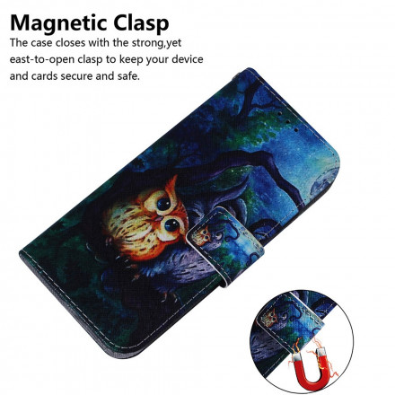 Housse Motorola Edge 20 Peinture de Hiboux Housse Motorola Edge 20 Peinture de Hiboux