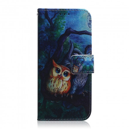 Housse Motorola Edge 20 Peinture de Hiboux Housse Motorola Edge 20 Peinture de Hiboux