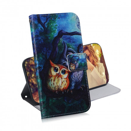 Housse Motorola Edge 20 Peinture de Hiboux Housse Motorola Edge 20 Peinture de Hiboux